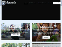 Tablet Screenshot of monarchchristianschool.org
